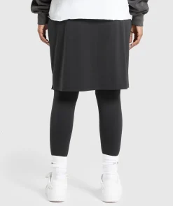 DAMES Gymshark Bedekkende Sportkleding|Leggings*2 in 1 High Waisted Skirt Leggings