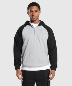 Heren Gymshark Hoodies & Truien*1/4 Zip Raglan Hoodie