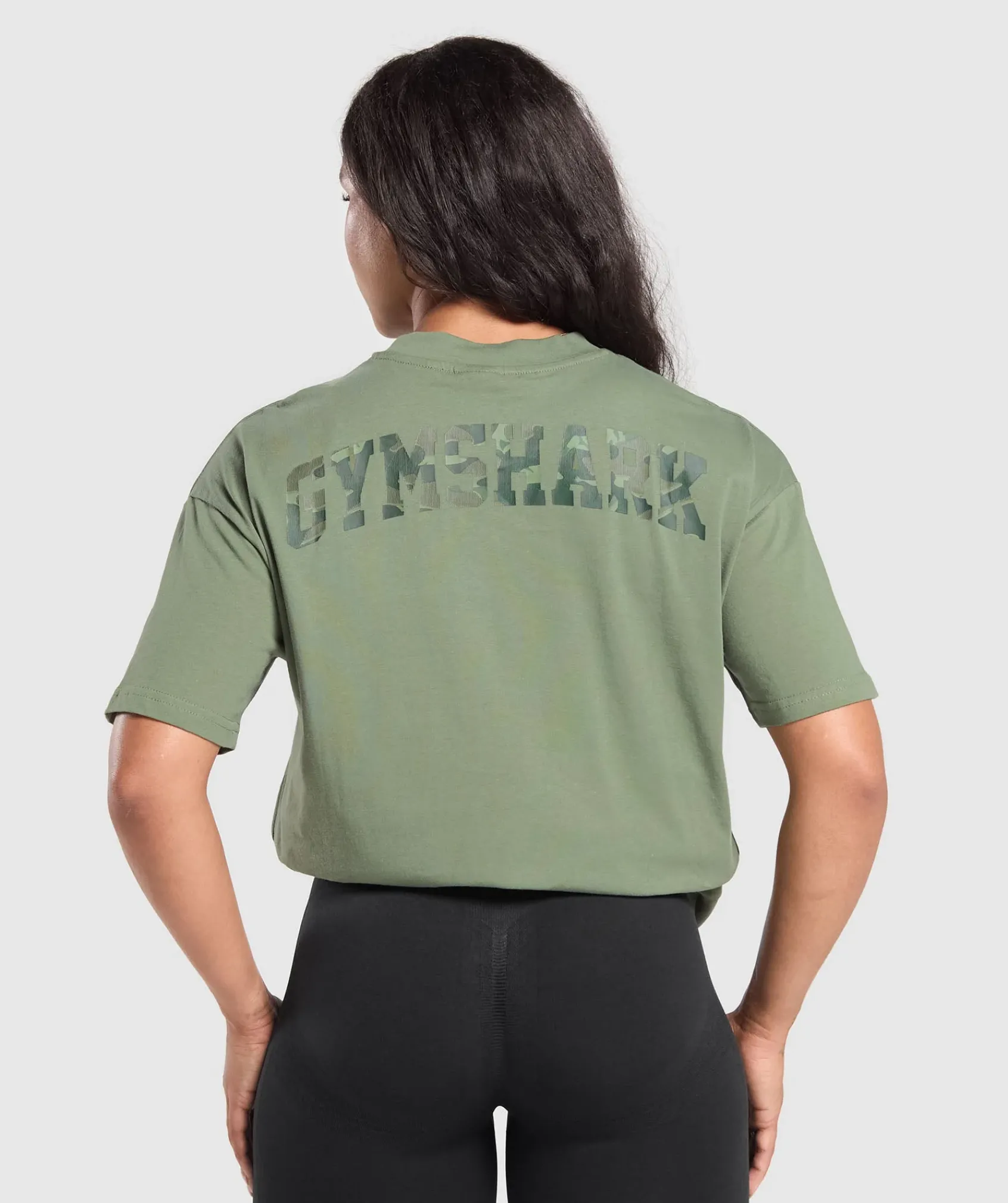 DAMES Gymshark T-shirts*Adapt Camo Graphic Oversized Top