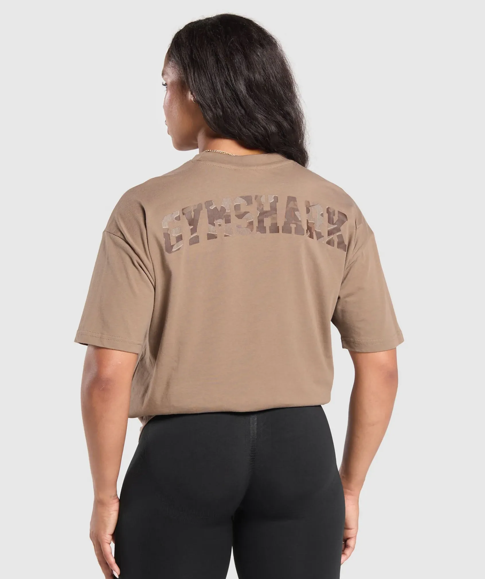 DAMES Gymshark T-shirts*Adapt Camo Graphic Oversized Top