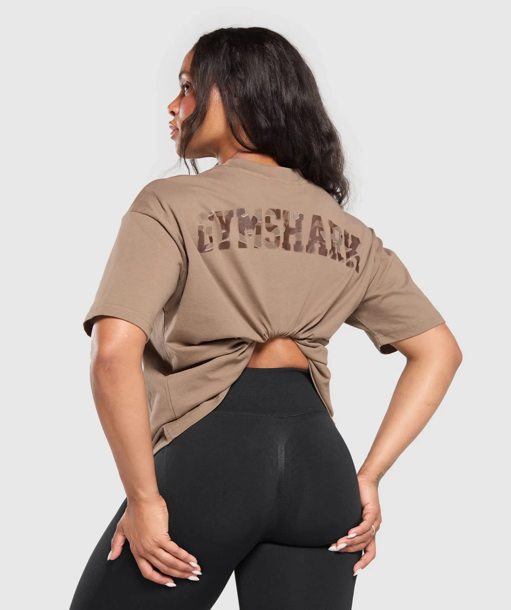 DAMES Gymshark T-shirts*Adapt Camo Graphic Oversized Top