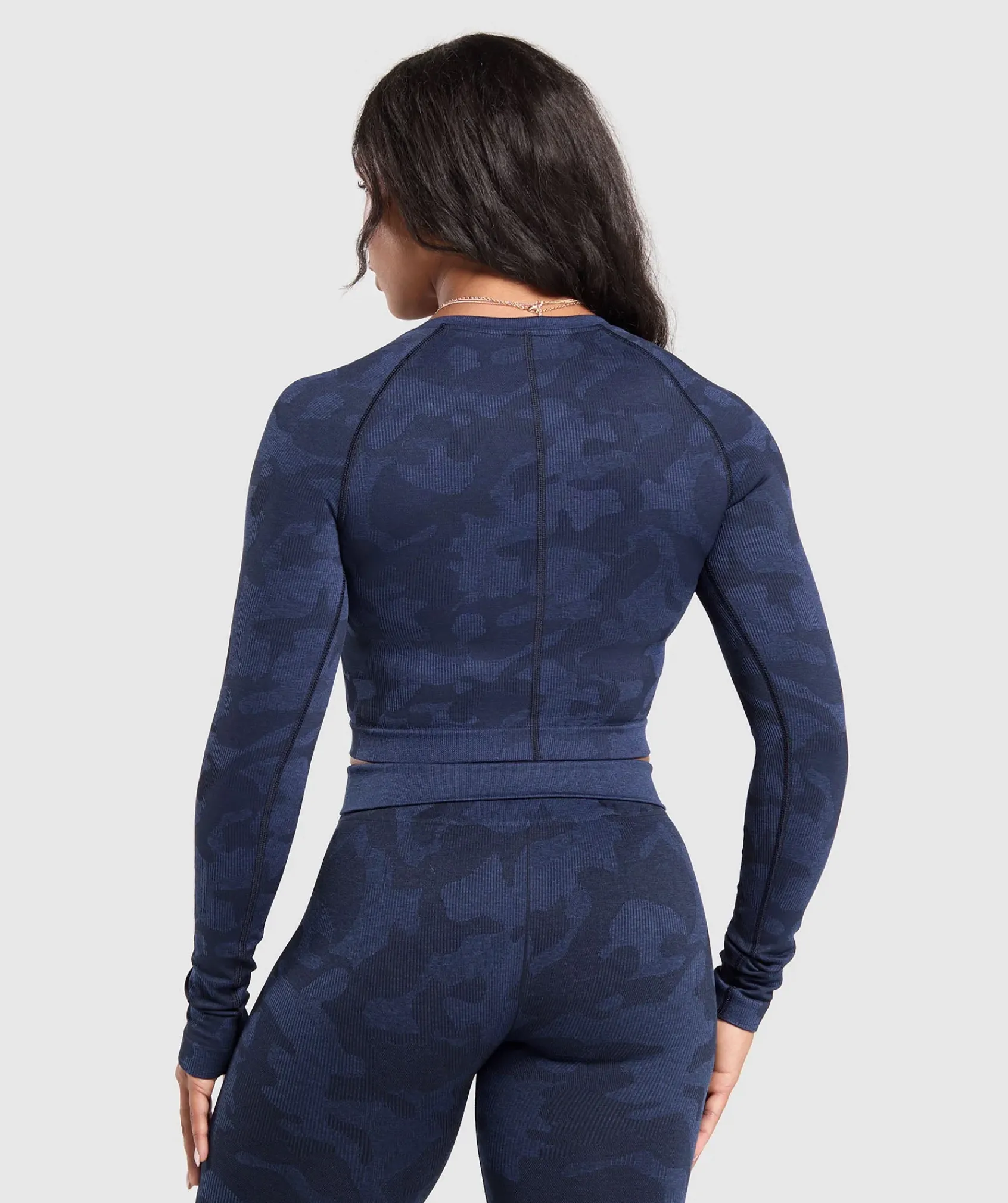 DAMES Gymshark Croptops|T-shirts*Adapt Camo Long Sleeve Crop Top
