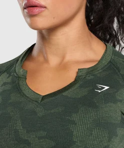 DAMES Gymshark Croptops*Adapt Camo Long Sleeve Crop Top