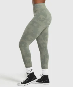 DAMES Gymshark Leggings|Hoog Getailleerd*Adapt Camo Seamless Leggings