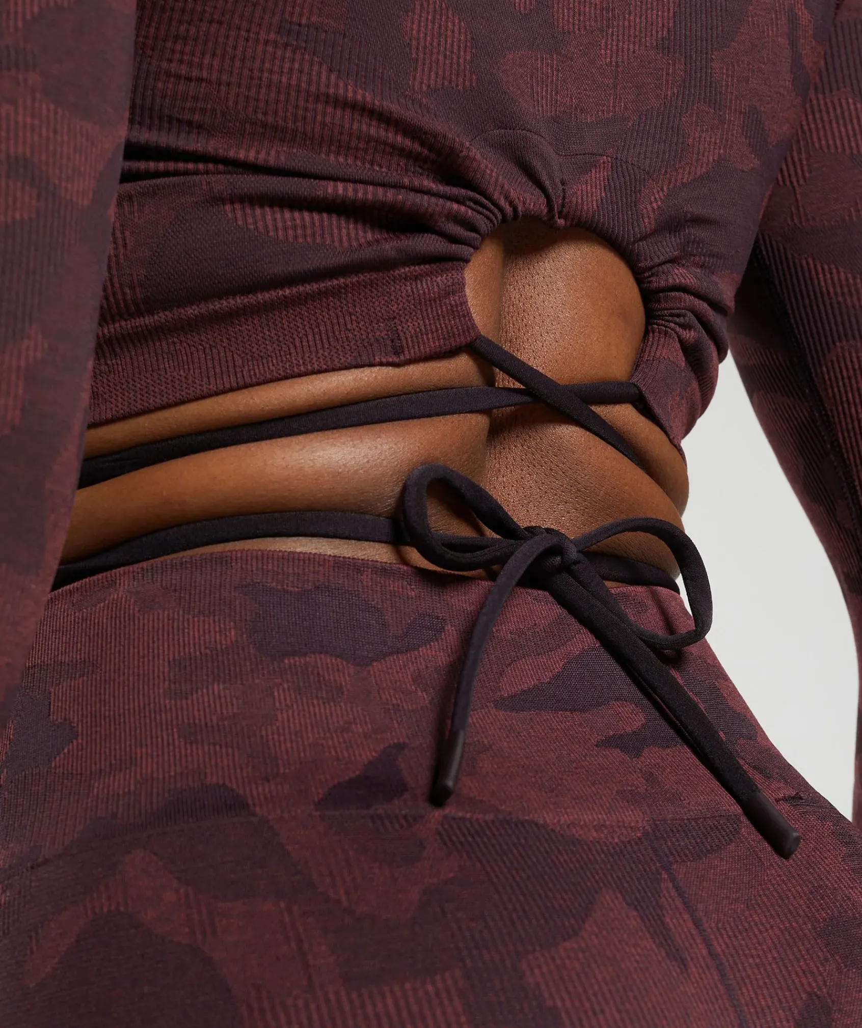 DAMES Gymshark Croptops|T-shirts*Adapt Camo Seamless Long Sleeve Crop Top