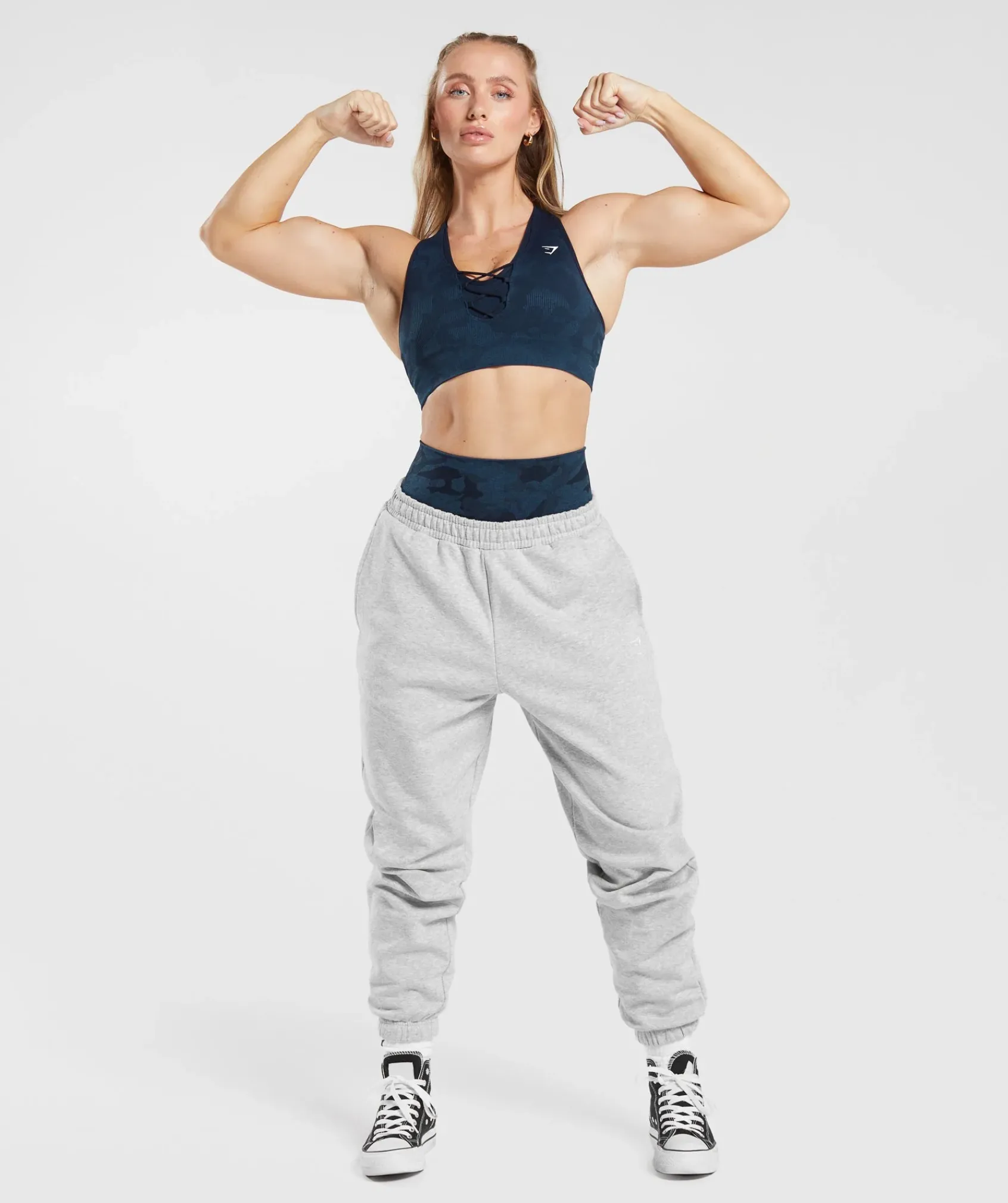 DAMES Gymshark Sport-bh's*Adapt Camo Seamless Ribbed Sports Bra