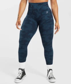 DAMES Gymshark Bedekkende Sportkleding|Leggings*Adapt Camo Seamless Ribbed Leggings