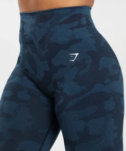 DAMES Gymshark Bedekkende Sportkleding|Leggings*Adapt Camo Seamless Ribbed Leggings