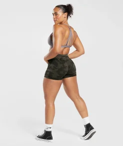 DAMES Gymshark Shorts*Adapt Camo Seamless Ribbed Shorts