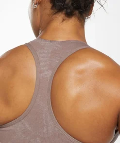 DAMES Gymshark Sport-bh's*Adapt Camo Seamless Sports Bra- Mocha Mauve/Stone Pink