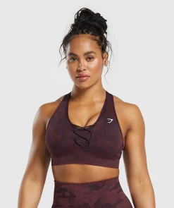 DAMES Gymshark Sport-bh's*Adapt Camo Seamless Sports Bra
