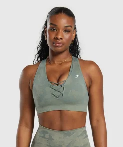 DAMES Gymshark Sport-bh's*Adapt Camo Seamless Sports Bra