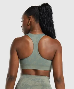 DAMES Gymshark Sport-bh's*Adapt Camo Seamless Sports Bra
