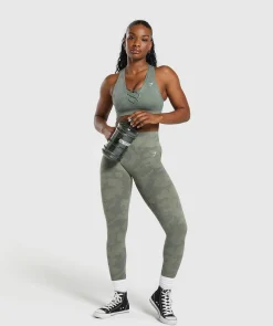 DAMES Gymshark Sport-bh's*Adapt Camo Seamless Sports Bra