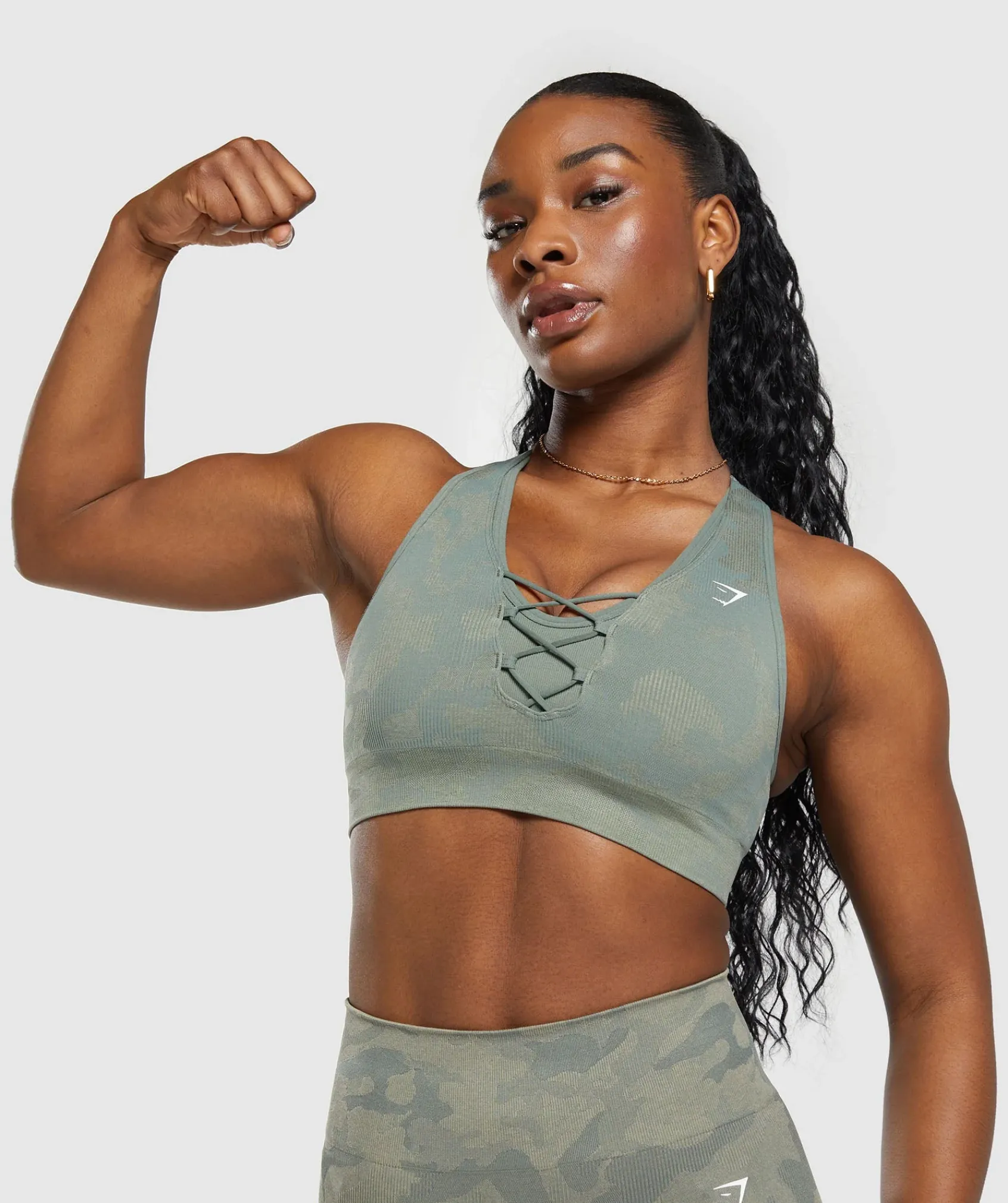 DAMES Gymshark Sport-bh's*Adapt Camo Seamless Sports Bra
