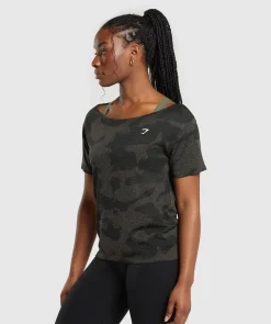 DAMES Gymshark T-shirts*Adapt Camo Seamless T-Shirt