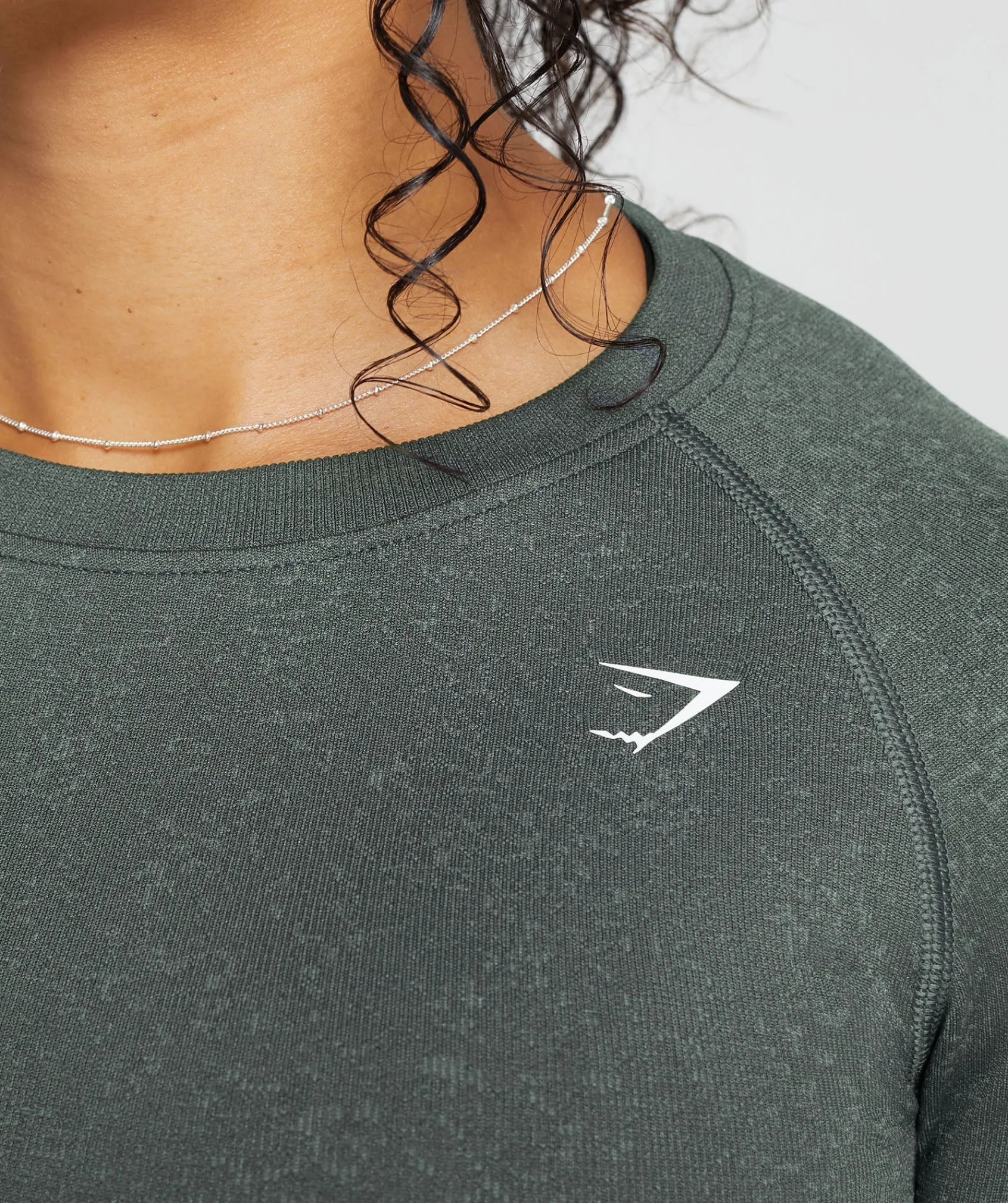 DAMES Gymshark Croptops|T-shirts*Adapt Fleck Seamless Long Sleeve Crop Top