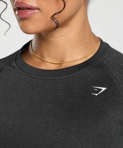 DAMES Gymshark Croptops|T-shirts*Adapt Fleck Seamless Long Sleeve Crop Top
