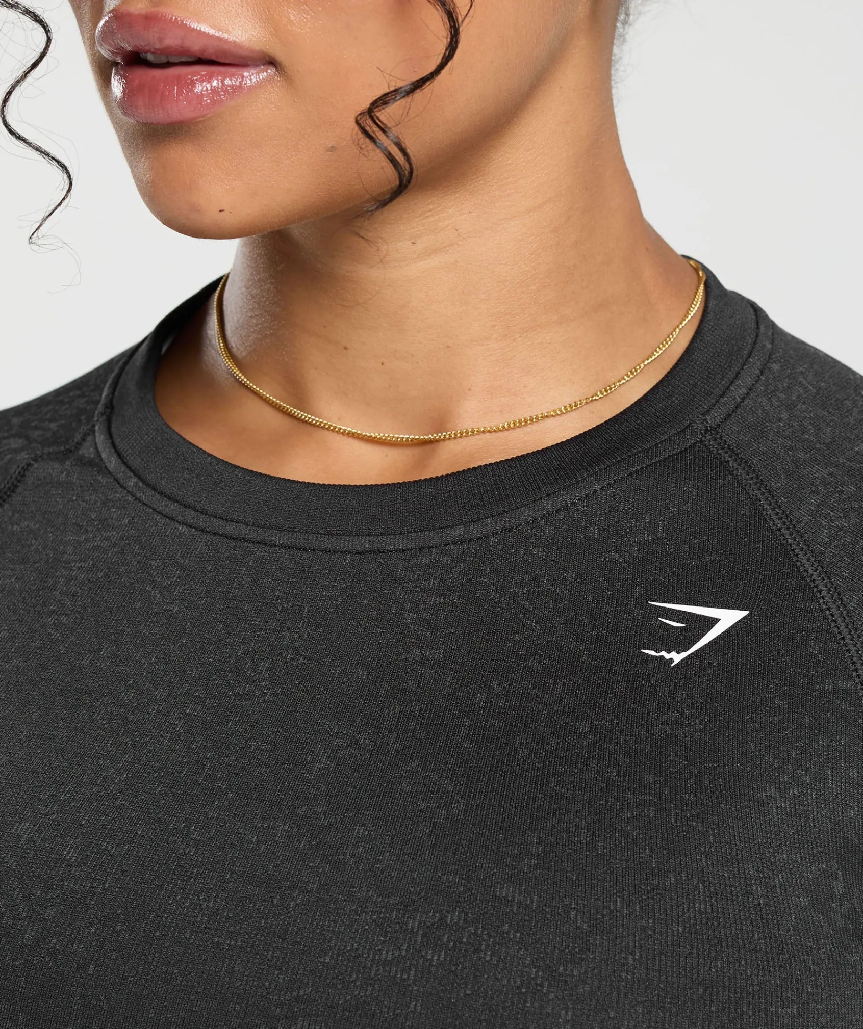 DAMES Gymshark Croptops|T-shirts*Adapt Fleck Seamless Long Sleeve Crop Top