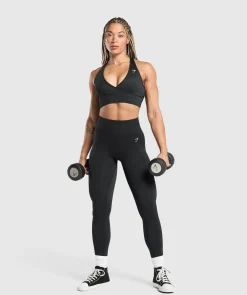 DAMES Gymshark Leggings|Zwarte Leggings*Adapt Monogram Seamless Leggings