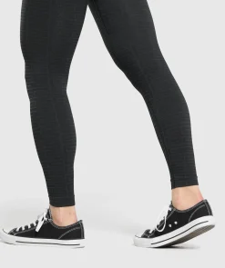 DAMES Gymshark Leggings|Zwarte Leggings*Adapt Monogram Seamless Leggings