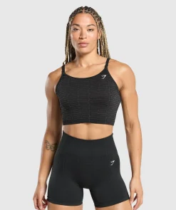 DAMES Gymshark Croptops|Tanktops*Adapt Monogram Seamless Midi Tank
