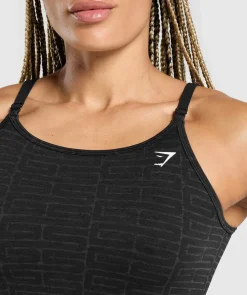 DAMES Gymshark Croptops|Tanktops*Adapt Monogram Seamless Midi Tank