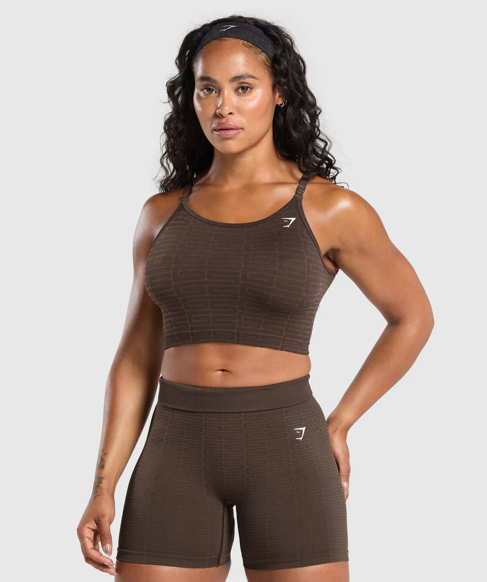 DAMES Gymshark Croptops|Tanktops*Adapt Monogram Seamless Midi Tank