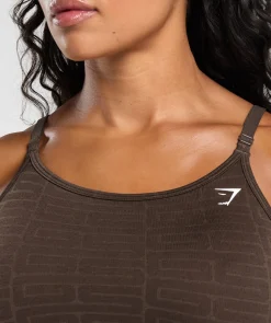 DAMES Gymshark Croptops|Tanktops*Adapt Monogram Seamless Midi Tank