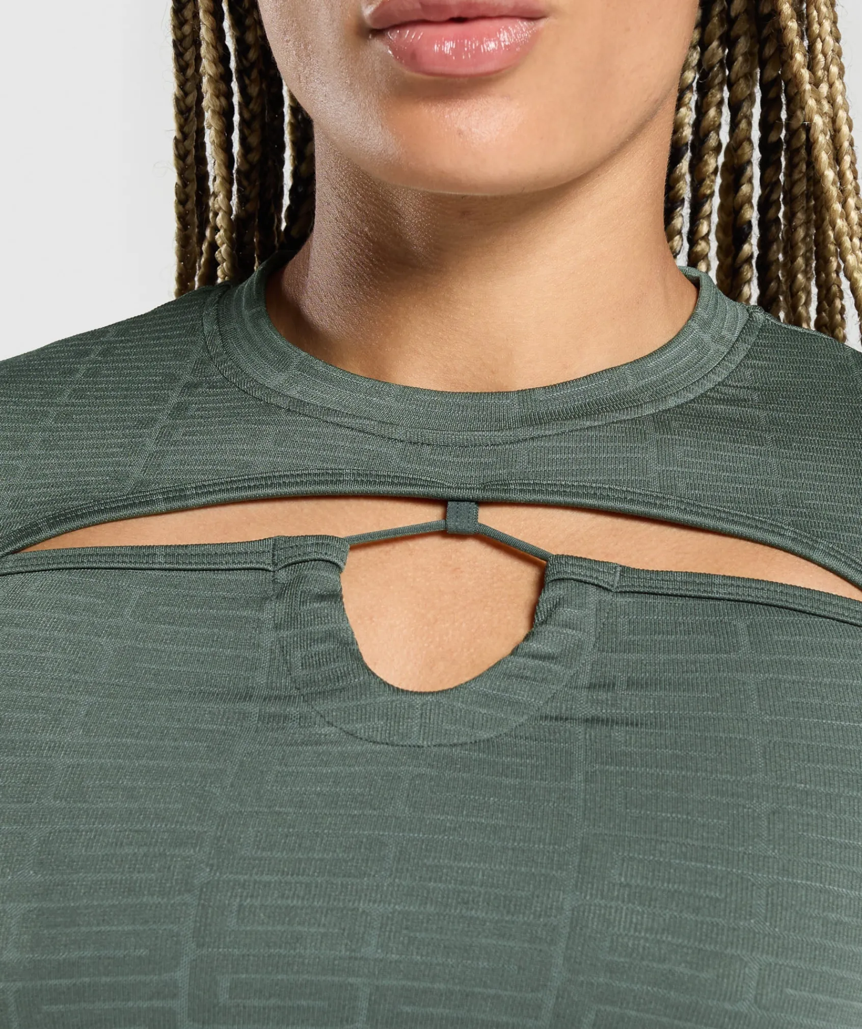 DAMES Gymshark Croptops|T-shirts*Adapt Monogram Seamless Ruched Crop Top