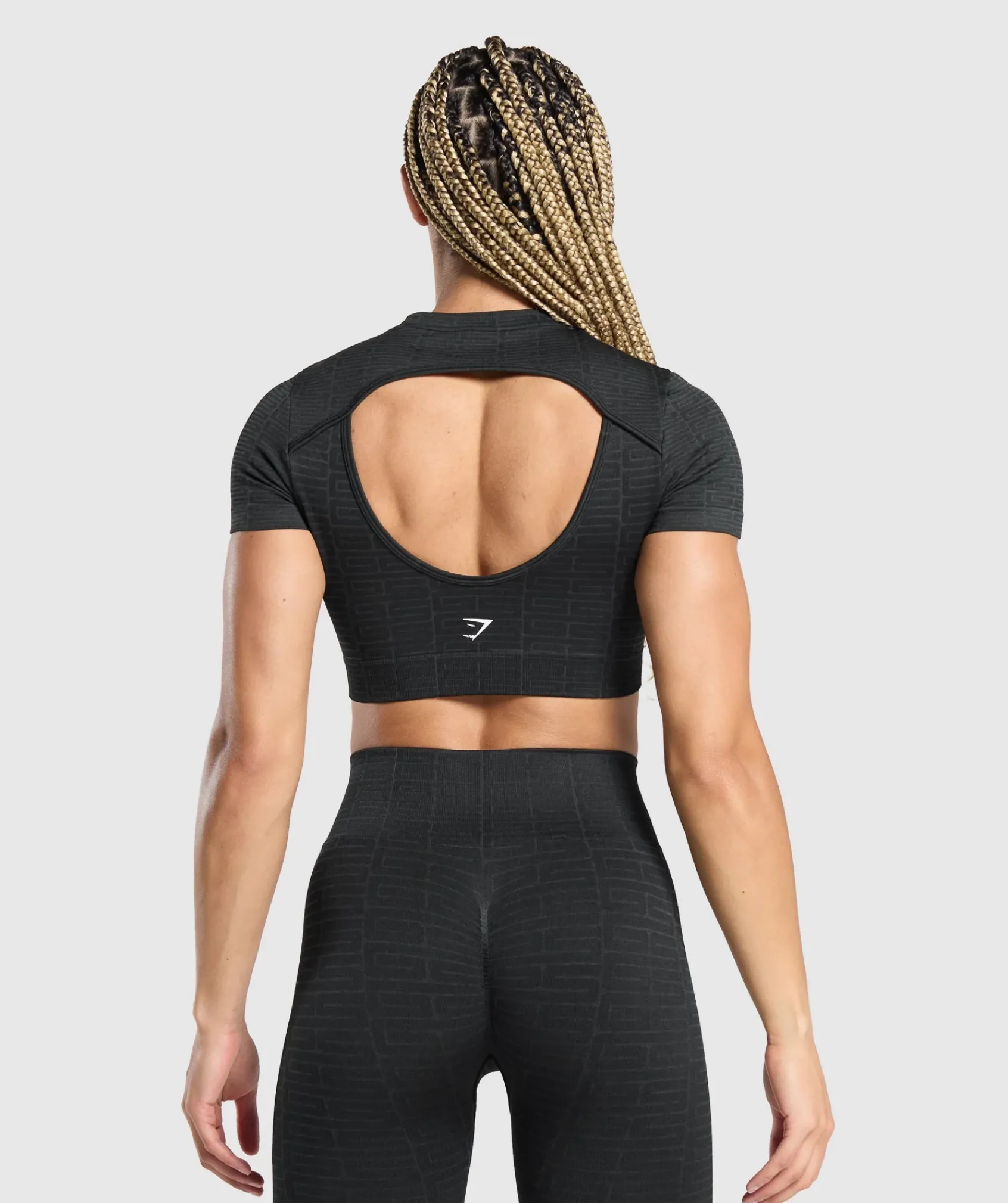 DAMES Gymshark Croptops|T-shirts*Adapt Monogram Seamless Ruched Crop Top