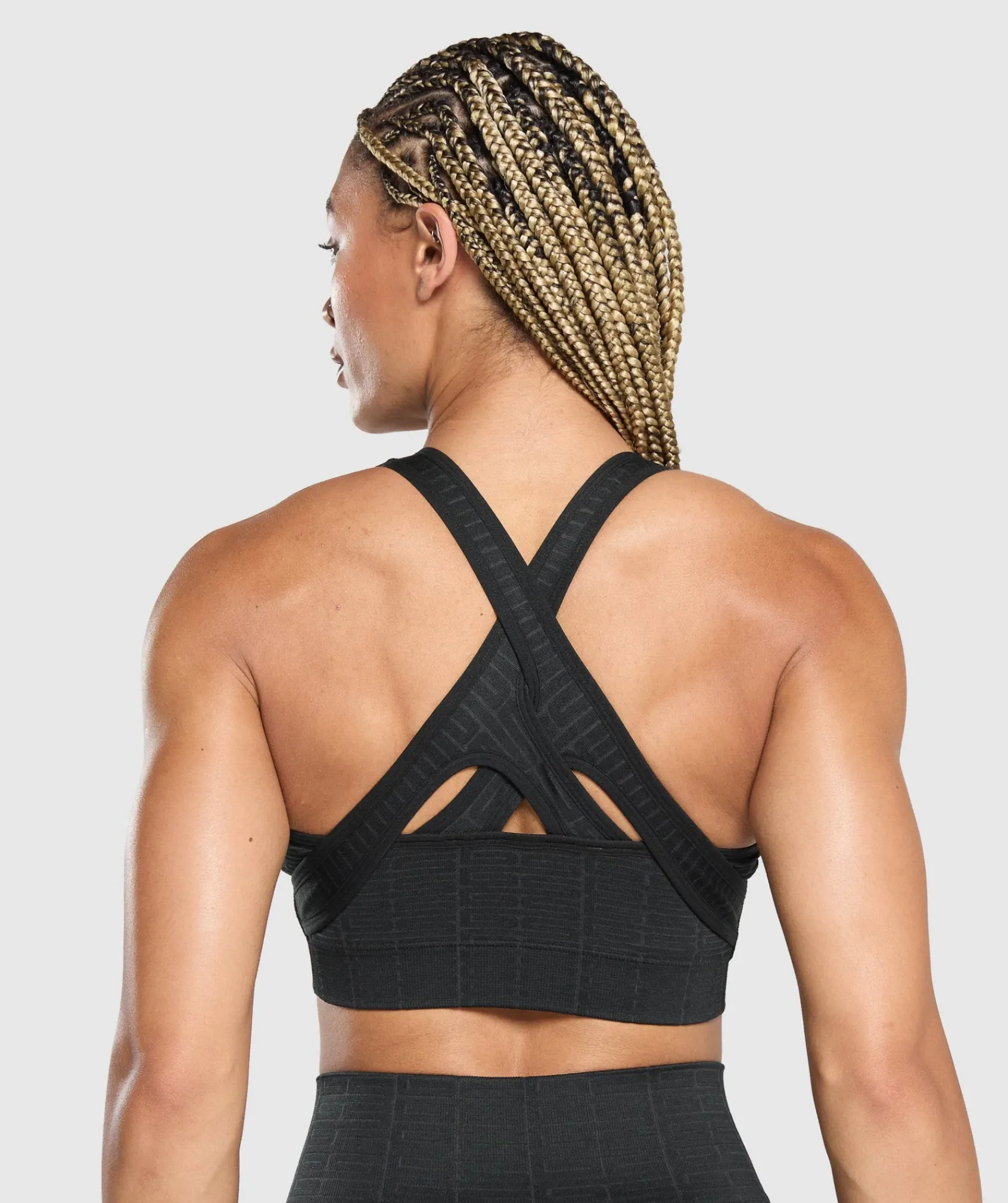 DAMES Gymshark Sport-bh's*Adapt Monogram Seamless Sports Bra