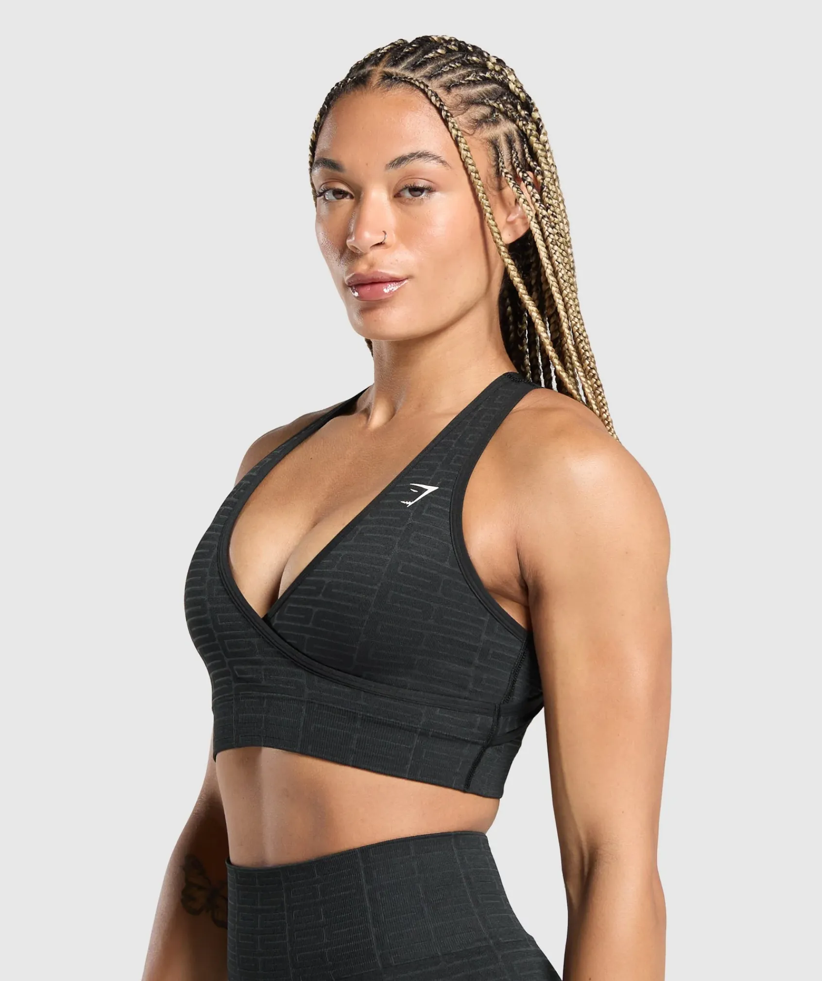 DAMES Gymshark Sport-bh's*Adapt Monogram Seamless Sports Bra