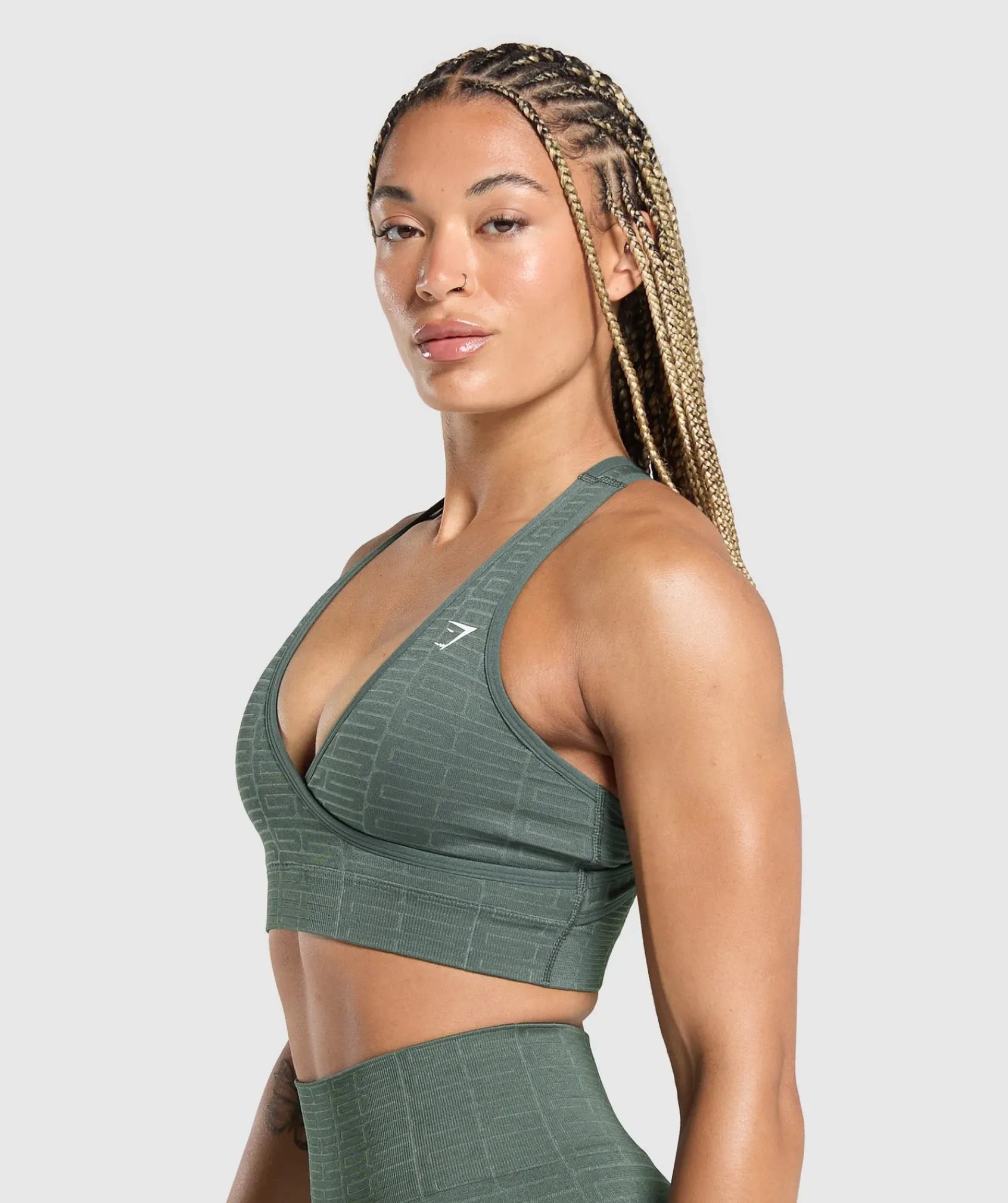 DAMES Gymshark Sport-bh's*Adapt Monogram Seamless Sports Bra