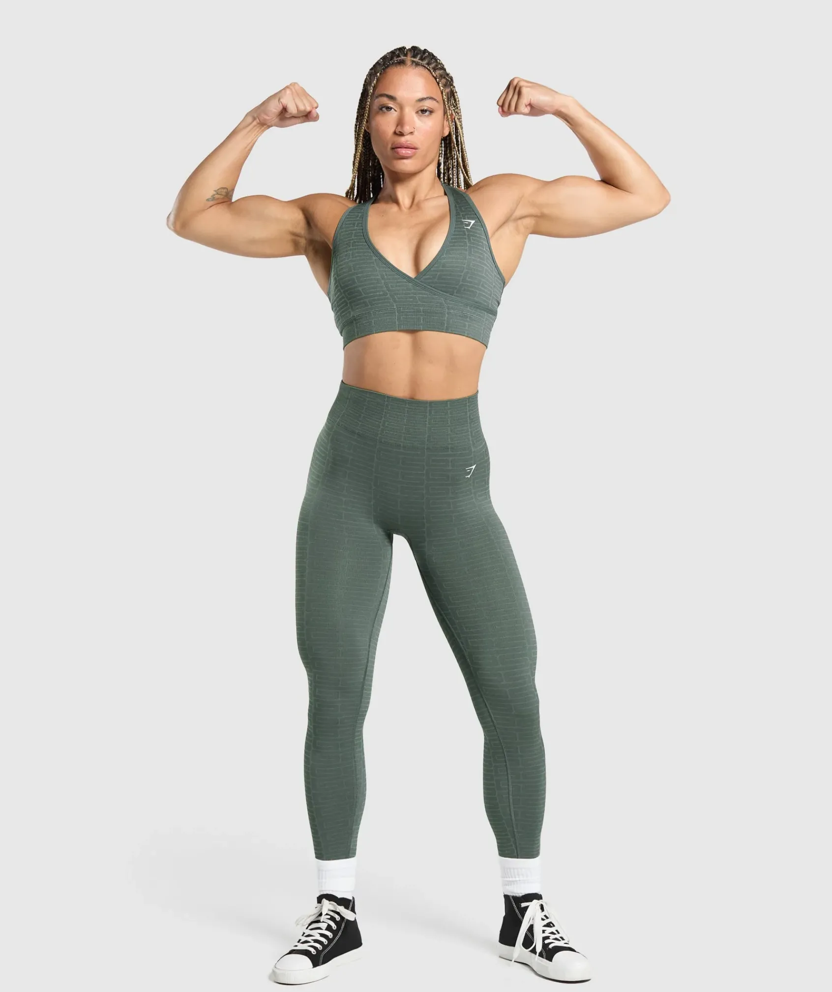 DAMES Gymshark Sport-bh's*Adapt Monogram Seamless Sports Bra