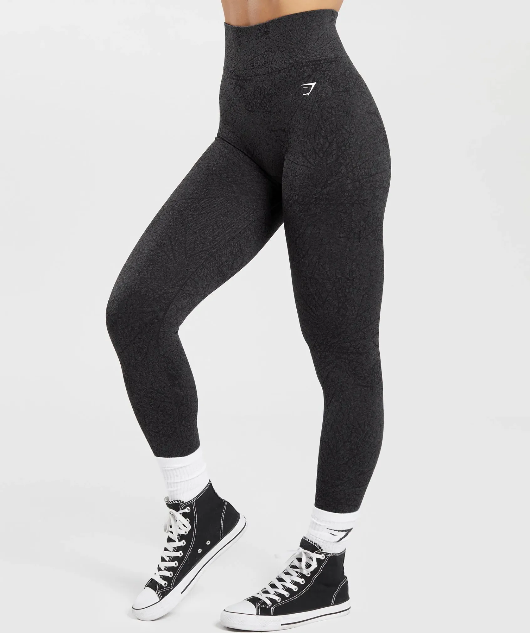 DAMES Gymshark Leggings|Zwarte Leggings*Adapt Pattern Seamless Leggings