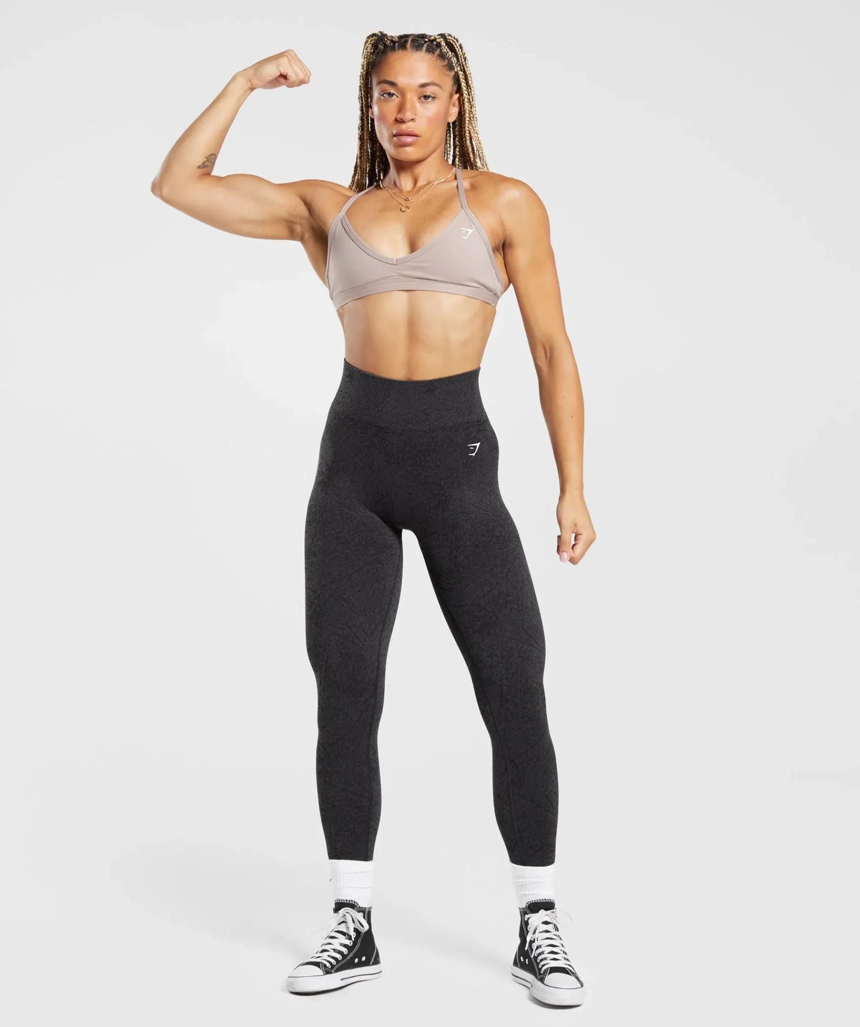 DAMES Gymshark Leggings|Zwarte Leggings*Adapt Pattern Seamless Leggings