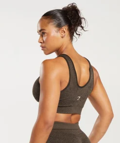 DAMES Gymshark Sport-bh's*Adapt Pattern Seamless Longline Bra