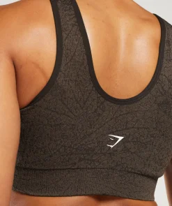 DAMES Gymshark Sport-bh's*Adapt Pattern Seamless Longline Bra