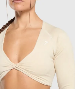 DAMES Gymshark Croptops|T-shirts*Adapt Safari Long Sleeve Crop Top