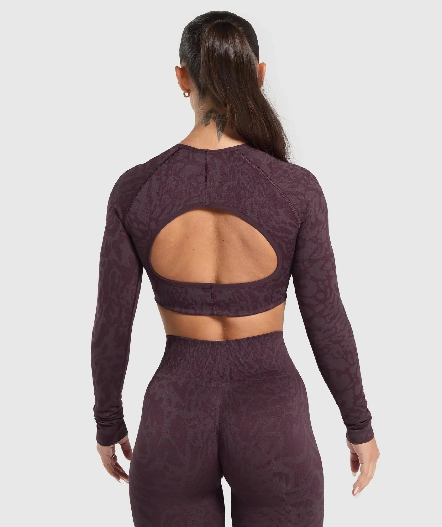 DAMES Gymshark Croptops|T-shirts*Adapt Safari Long Sleeve Crop Top