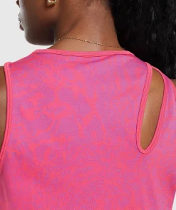 DAMES Gymshark Tanktops|T-shirts*Adapt Safari Seamless Drop Arm Faded Tank
