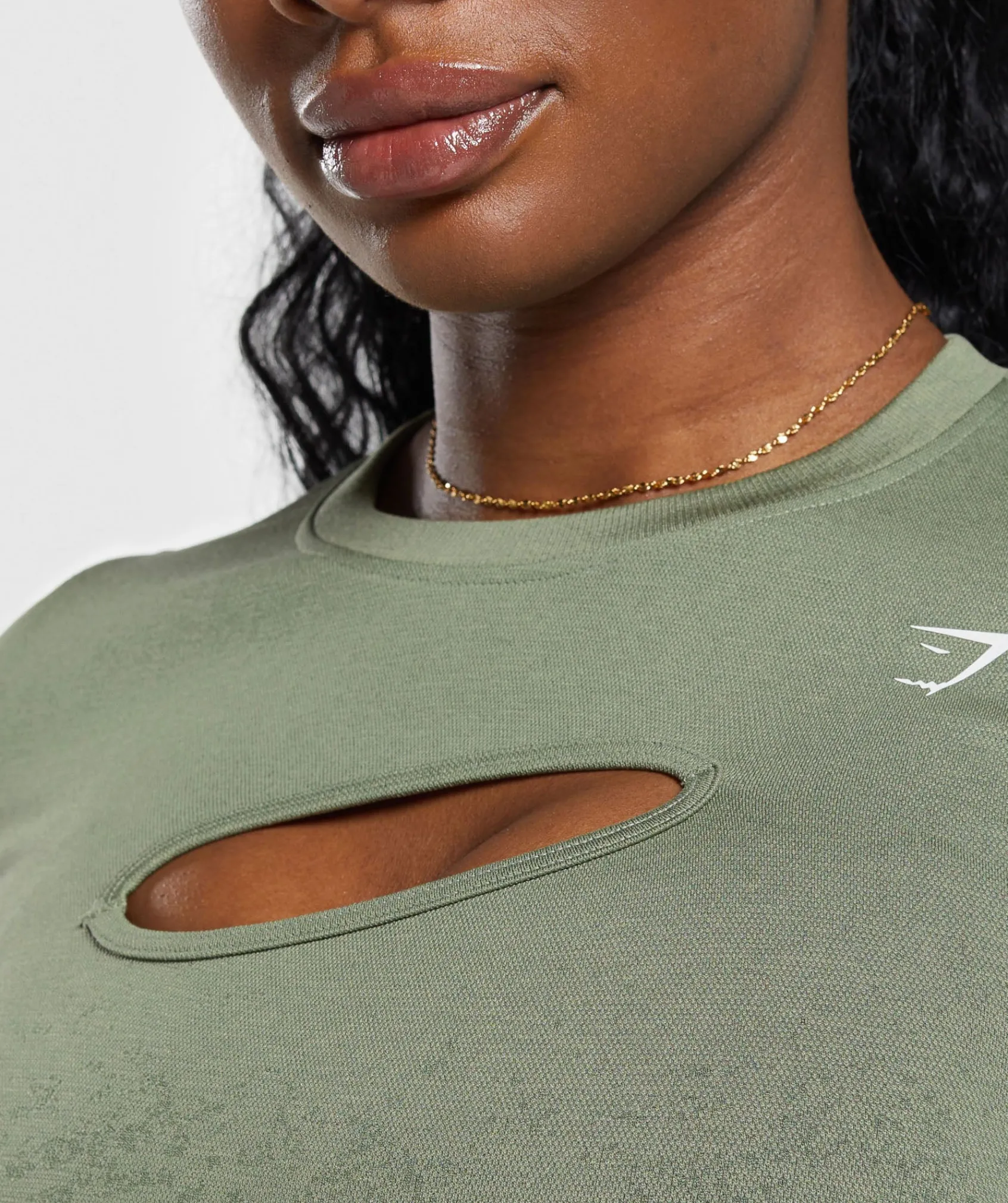 DAMES Gymshark Croptops|T-shirts*Adapt Safari Seamless Faded Long Sleeve Top