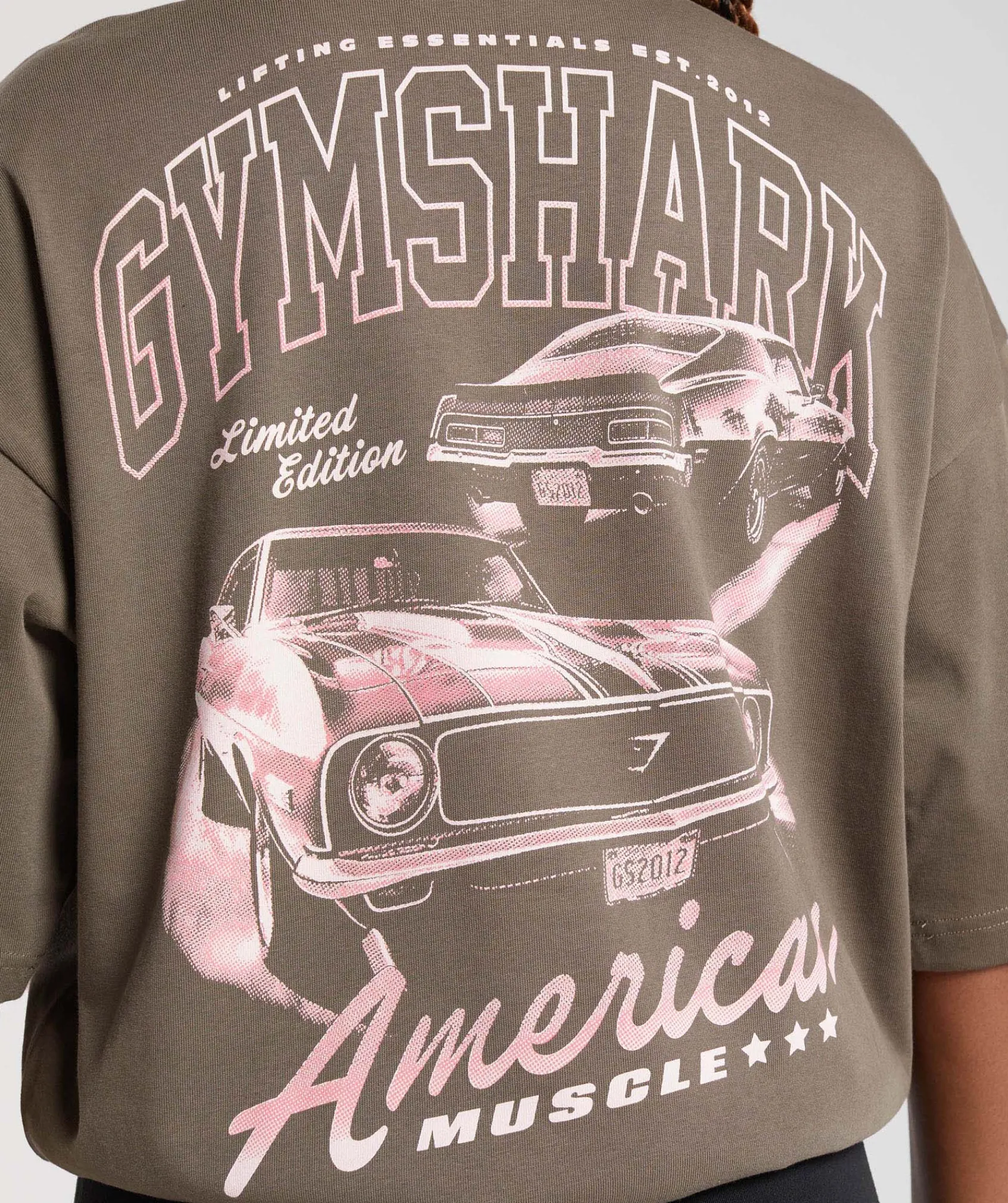 DAMES Gymshark T-shirts*American Muscle Oversized T-Shirt