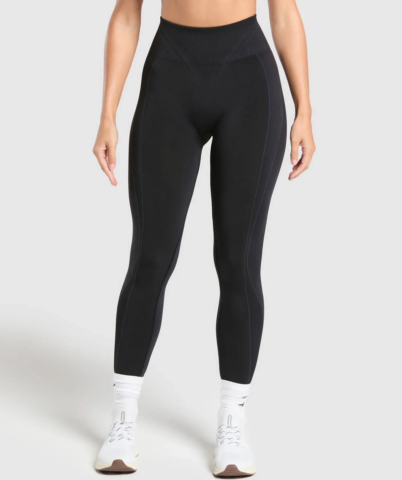 DAMES Gymshark Leggings|Zwarte Leggings*Apex Contrast Leggings