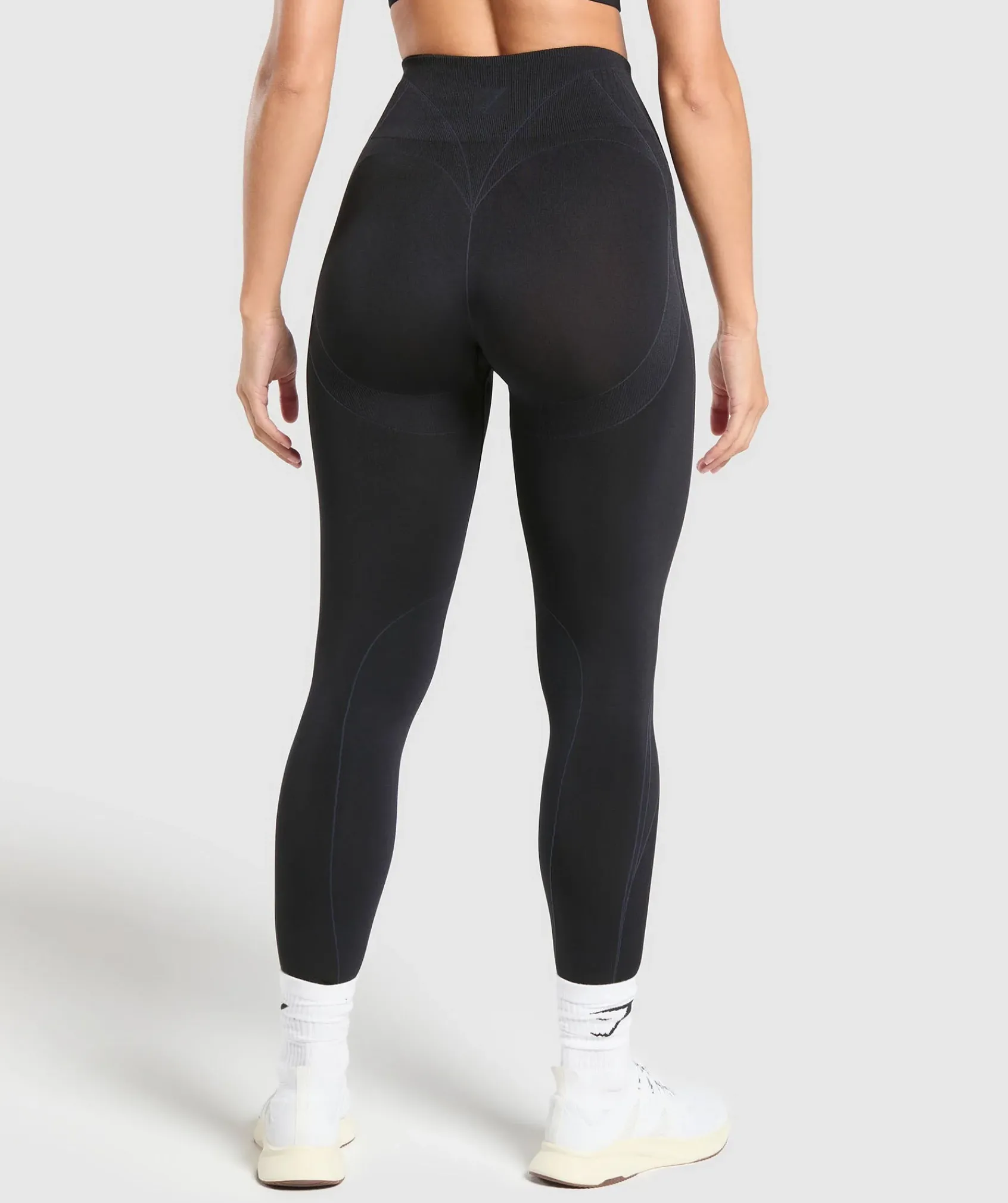 DAMES Gymshark Leggings|Zwarte Leggings*Apex Contrast Leggings