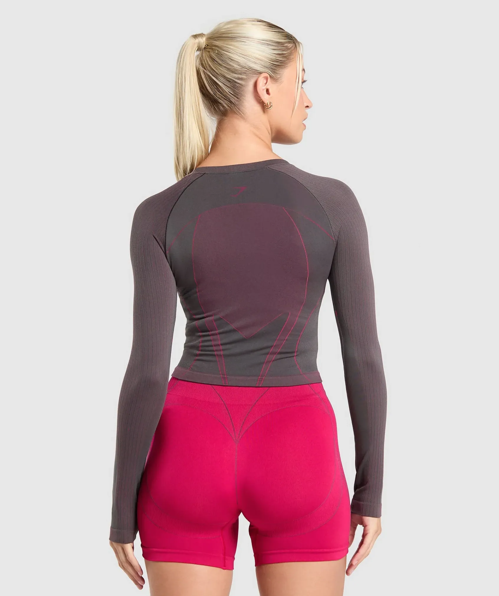 DAMES Gymshark T-shirts*Apex Contrast Long Sleeve Top