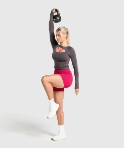 DAMES Gymshark T-shirts*Apex Contrast Long Sleeve Top
