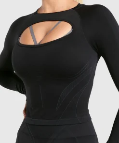 DAMES Gymshark T-shirts*Apex Contrast Long Sleeve Top