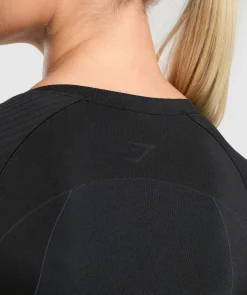 DAMES Gymshark T-shirts*Apex Contrast Long Sleeve Top